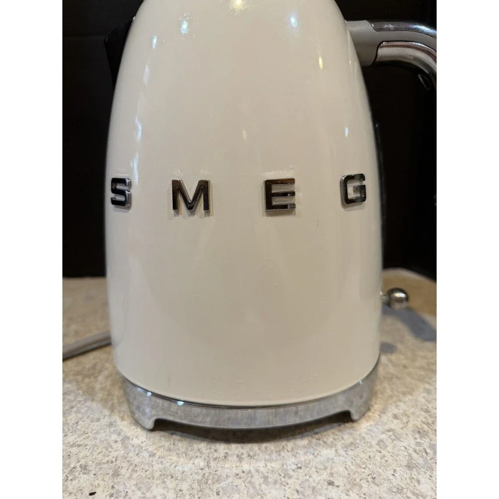 SMEG KLF03CRUS Cream Retro 1.7L Electric Kettle 7-Cup Tested Working